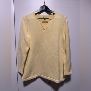 L.L. Bean Soft Yellow Knit Sweater